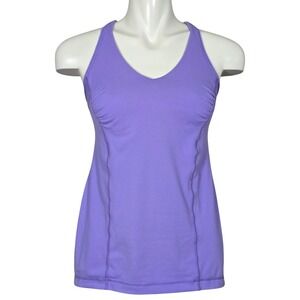 Lululemon Tank Top Adjustable Bra Purple Racerback Size 8